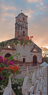 Sunrise on the Iglesia de Santa Ana Trinidad, Cuba
